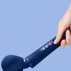 Fun Factory Vim Silicone Weighted Rumbly Wand Vibrator - Blue