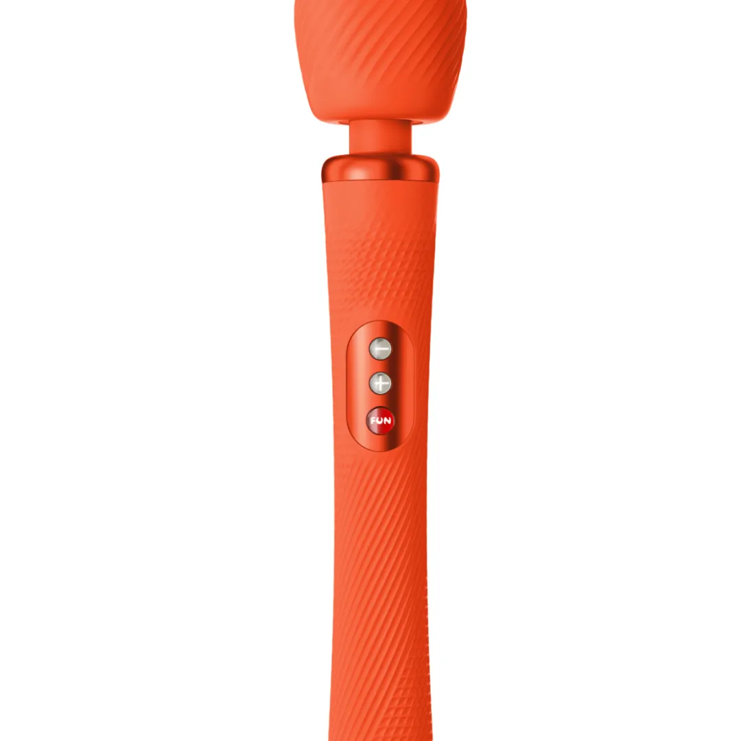 Fun Factory Vim Silicone Weighted Rumbly Wand Vibrator - Orange