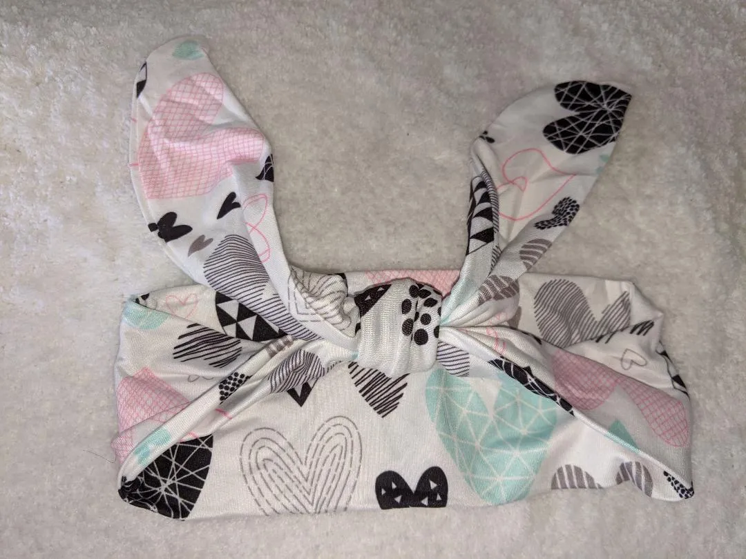 Hearts Fabric Hairband