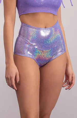 High Waisted Shorts in Lavender