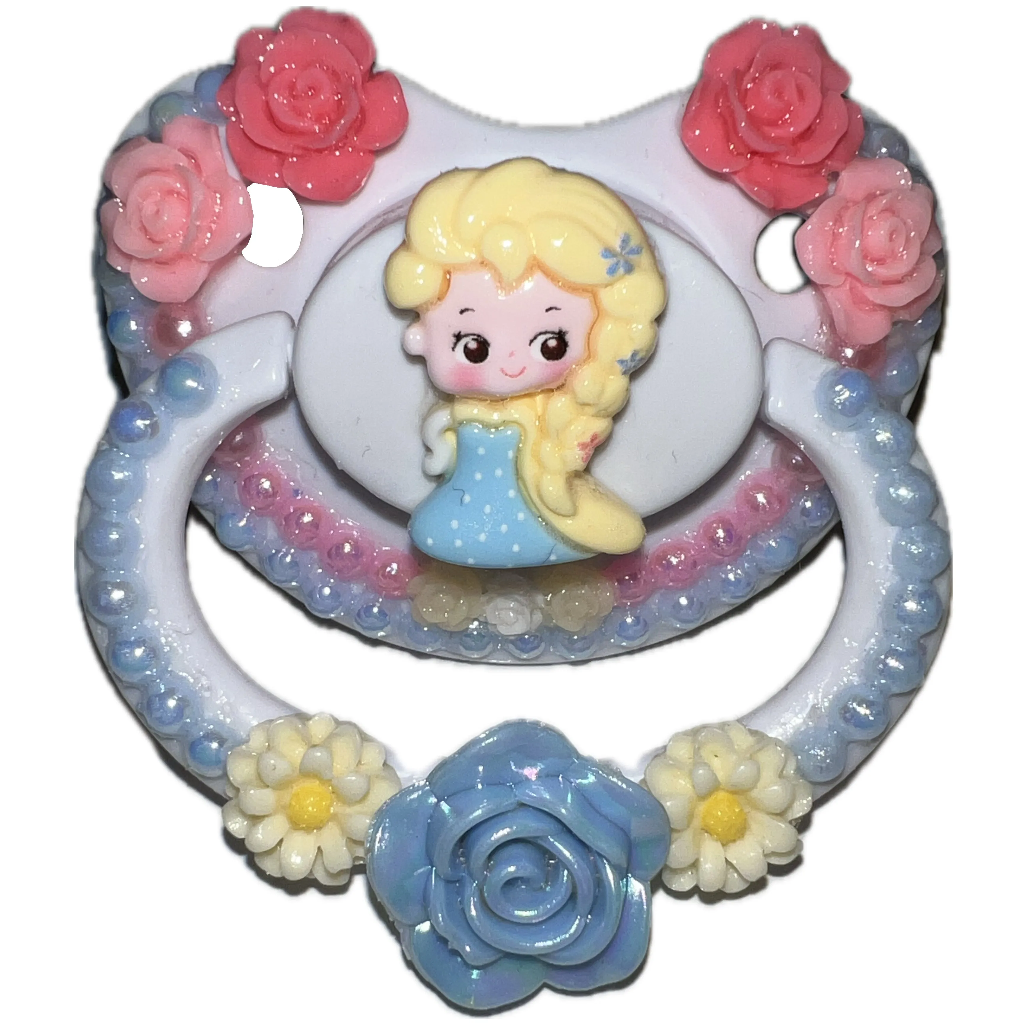 Ice Princess Hand Crafted Deluxe Pacifier
