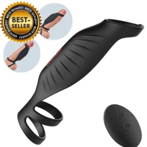 Inspire Double Vibrating Cock Sleeve | Head & Glans Lock | Couples | Remote Control | USB
