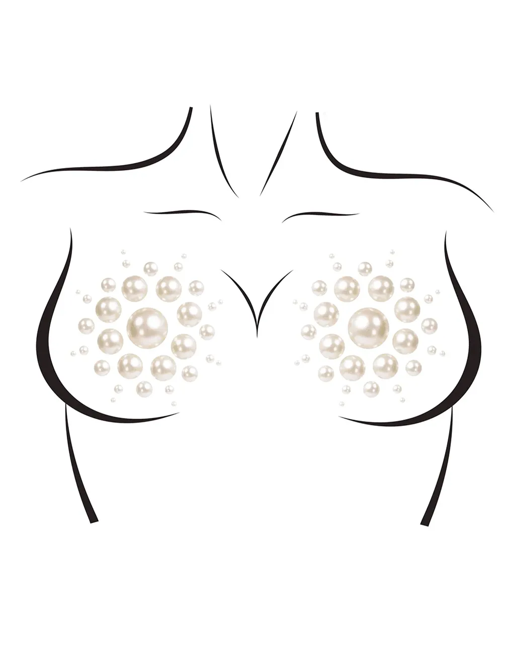 Isla Adhesive Pearl Nipple Jewels