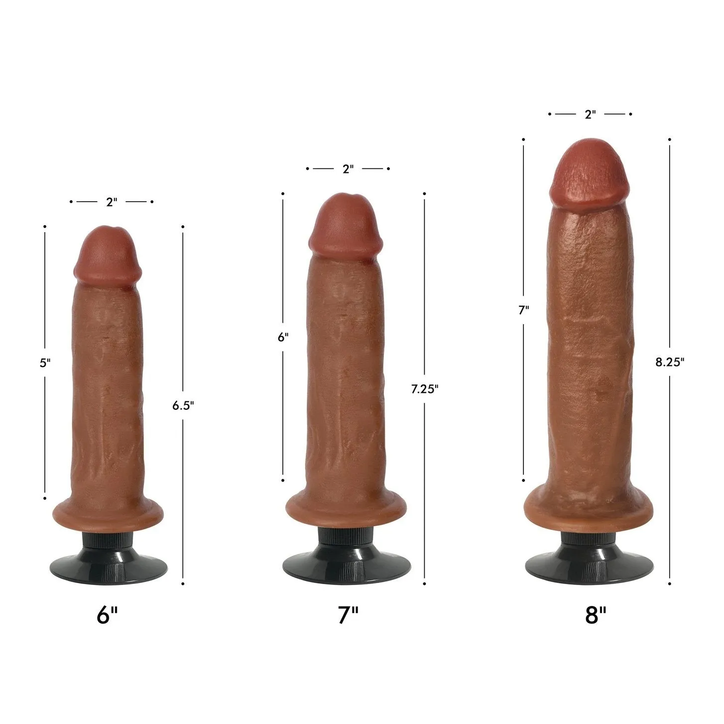 Jock Dark Bareskin Vibrating Dildo