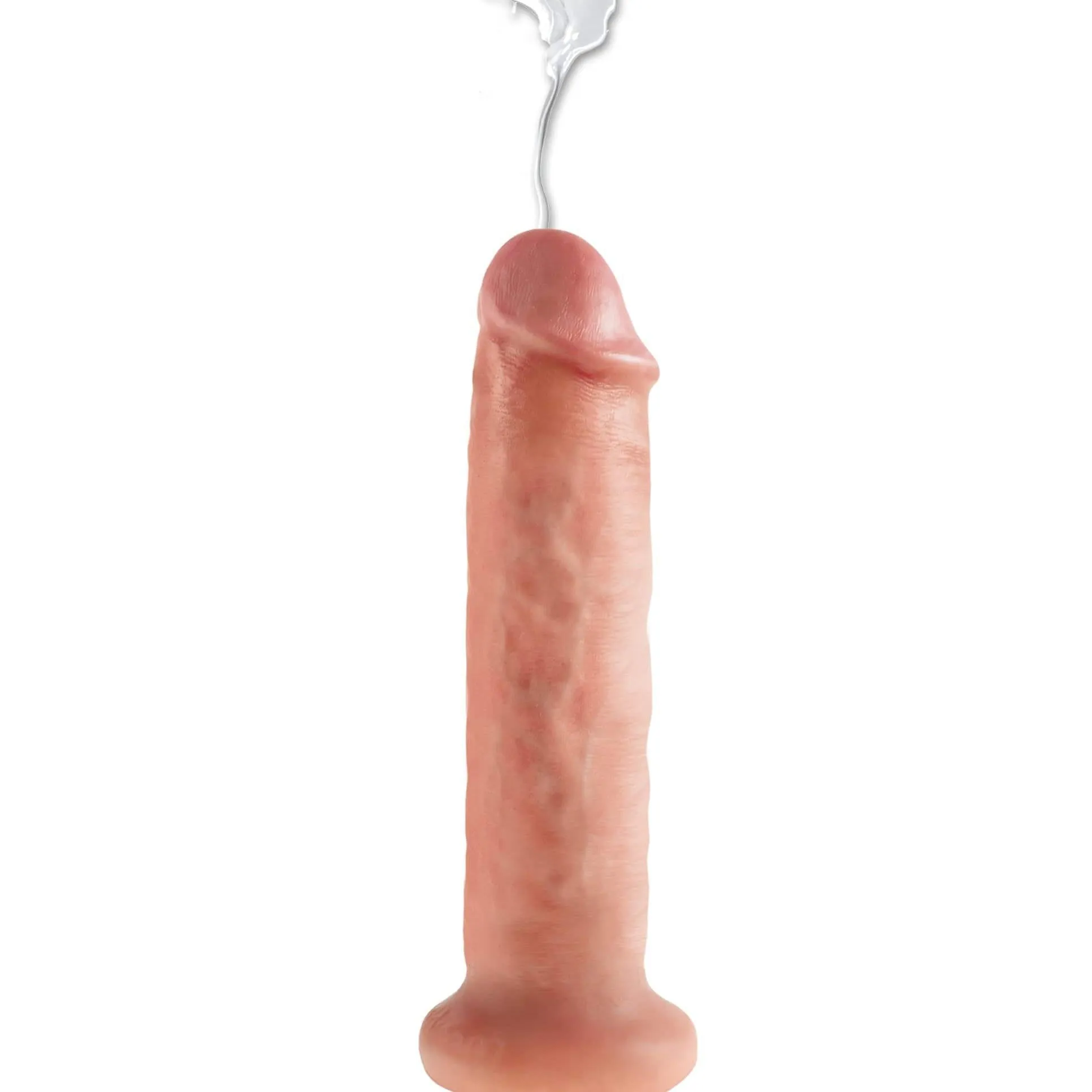 King Cock Squirting 7 Inch Dildo - Vanilla