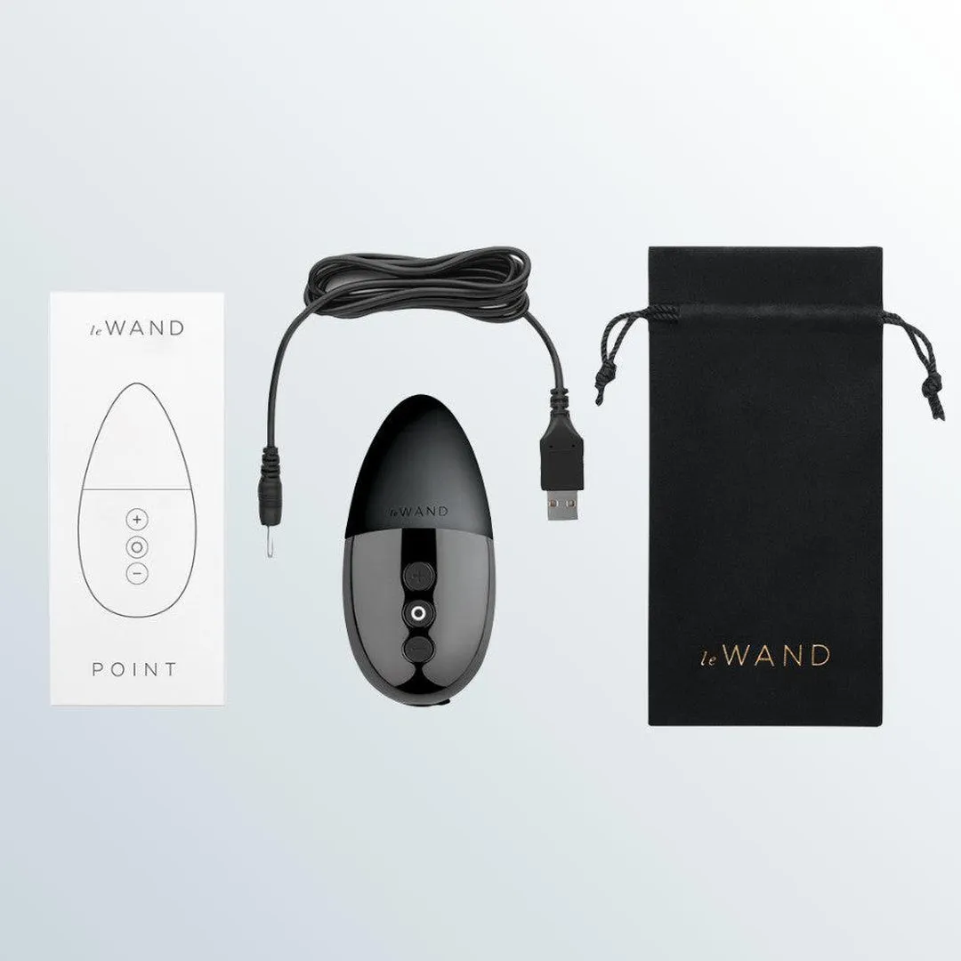 Le Wand Chrome Point Vibrator  - Black