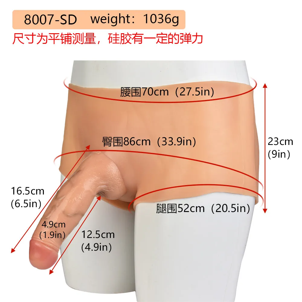 Lesbian Strap On Realistic Dildo Pants - Underwear Fantasy Anal Butt Plug Sex Toy for Women