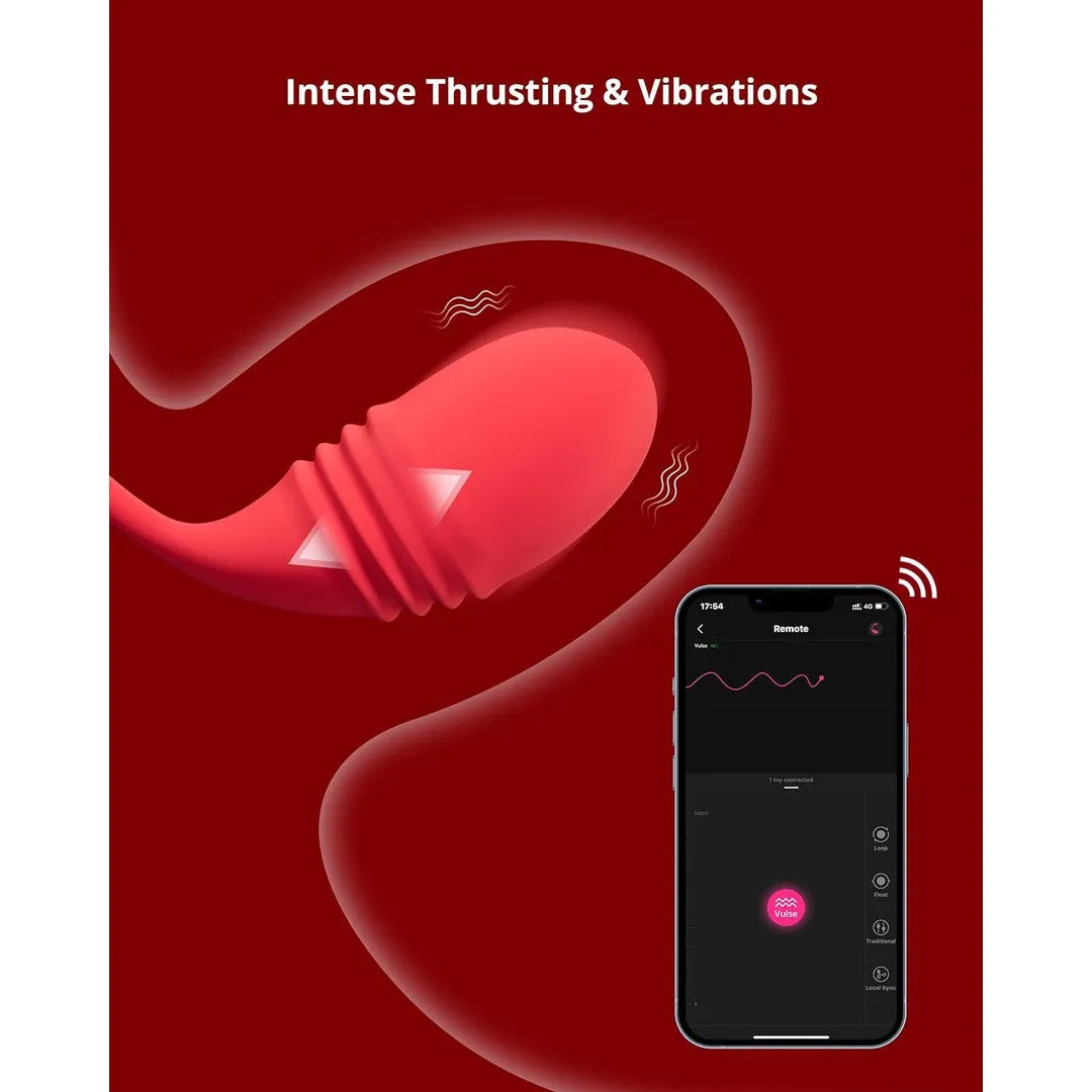 Lovense Vulse App-Controlled Hands-Free Thrusting and Vibrating Egg