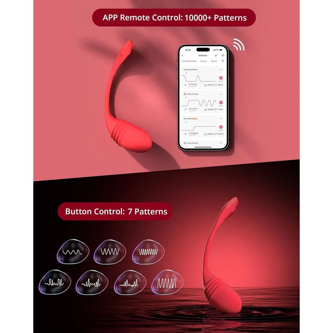 Lovense Vulse App-Controlled Hands-Free Thrusting and Vibrating Egg