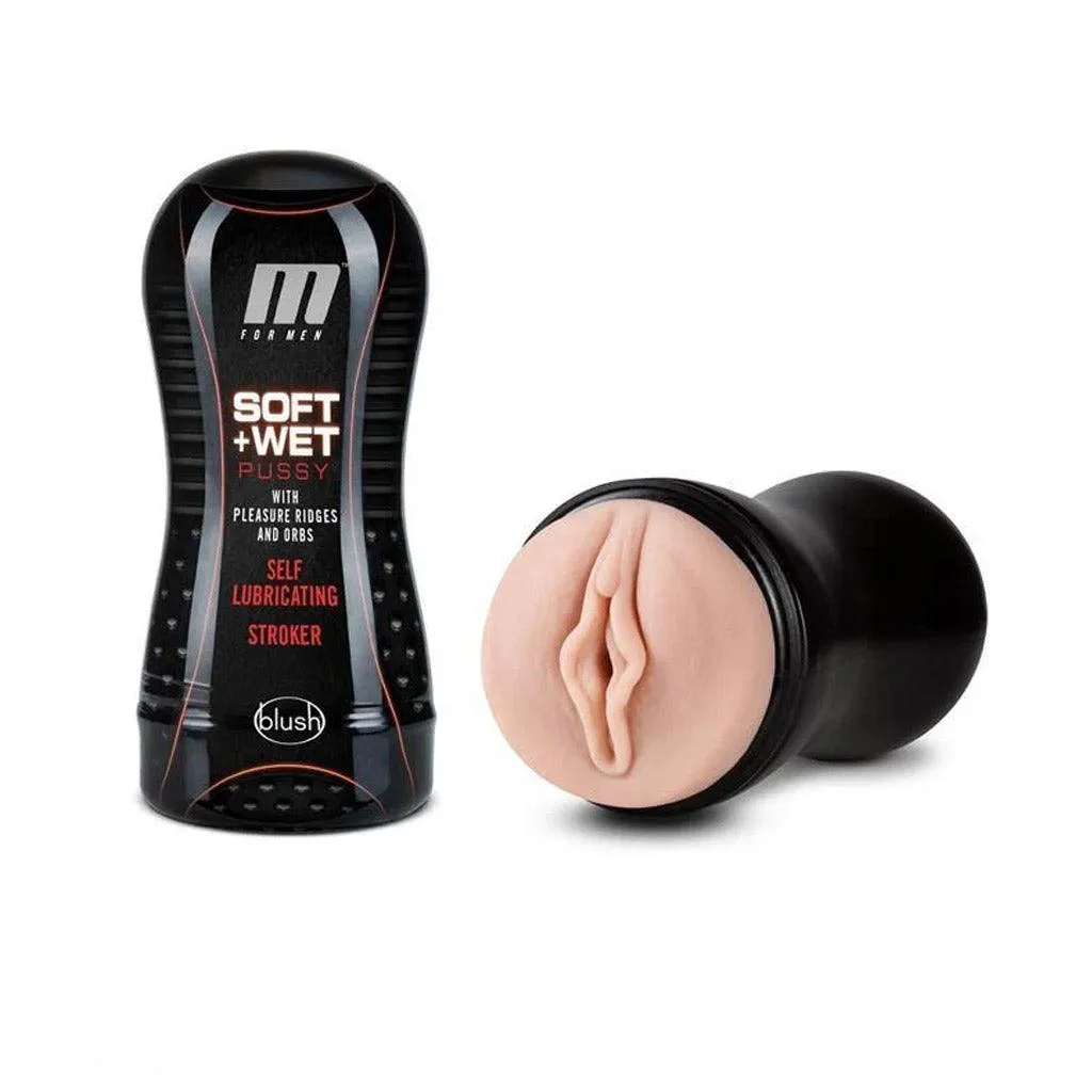 M for Men Self Lubricating Stroker Cup. Vanilla
