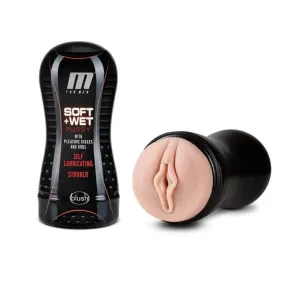 M for Men Self Lubricating Stroker Cup. Vanilla