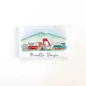 Marietta. Georgia Magnet - Watercolor