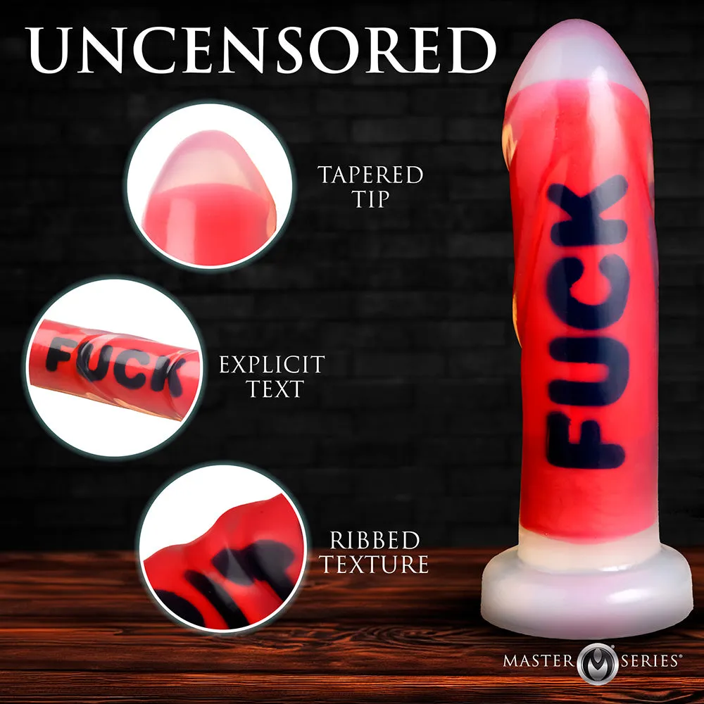Master Series FUCK Silicone Dildo