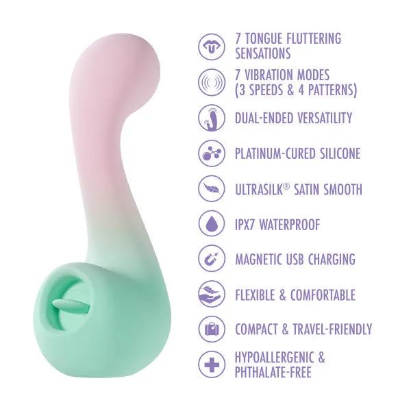 Melody Double Ended Licking Tongue & G-Spot Vibrator