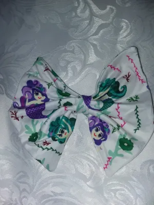 Mermaids Fabric Hair Bow ^