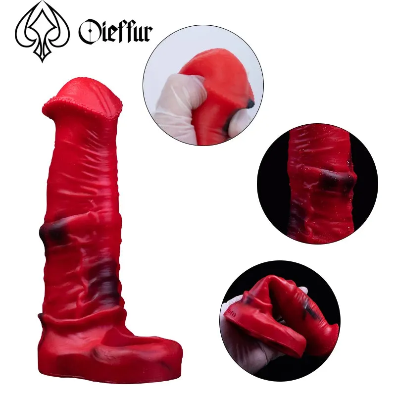 Monsterdildo Cock Sleeve Penis Ring Entender - Silicone Prolonged Condom Prostate Massager