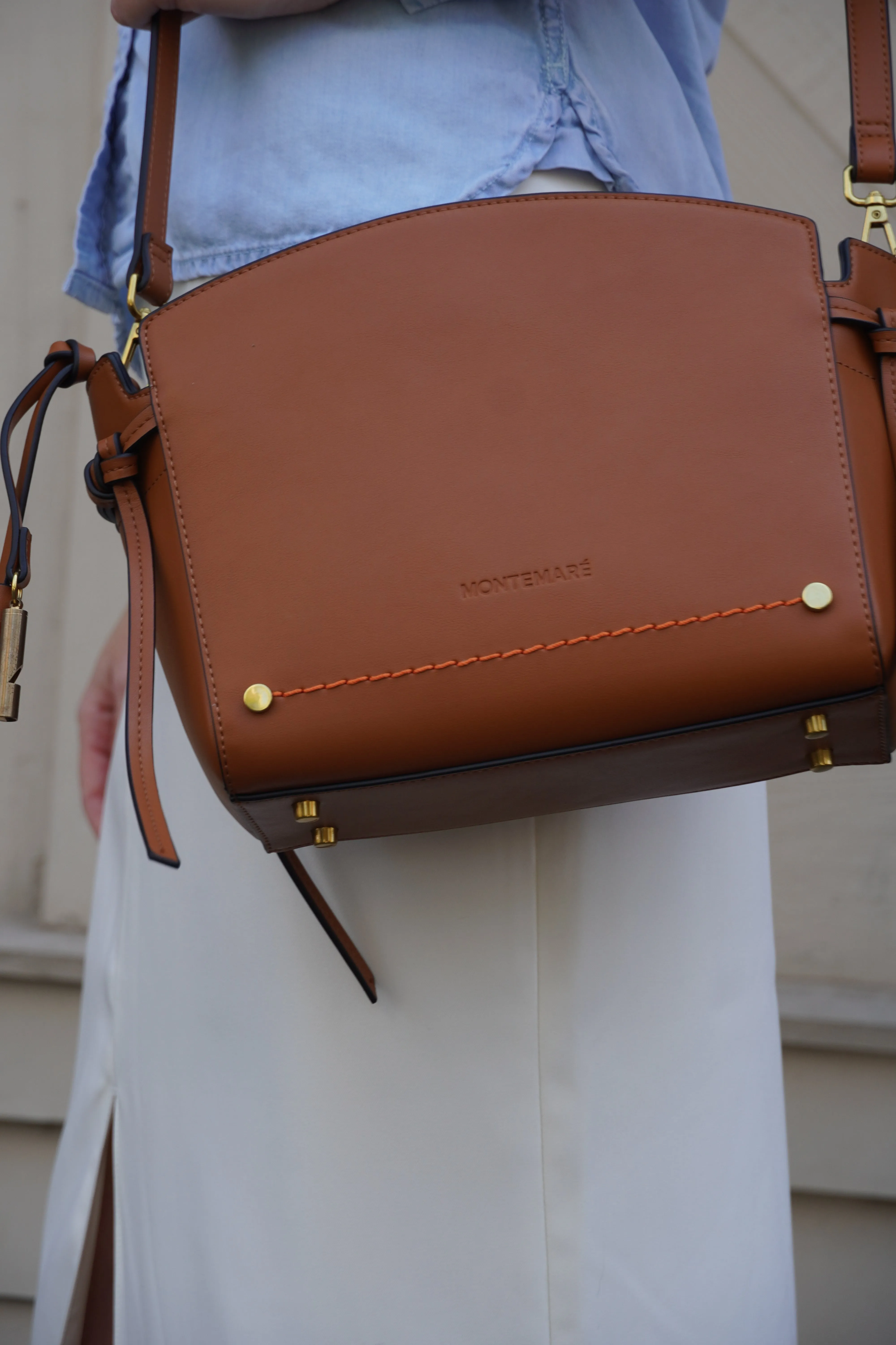 Montemare Cognac Roma Crossbody
