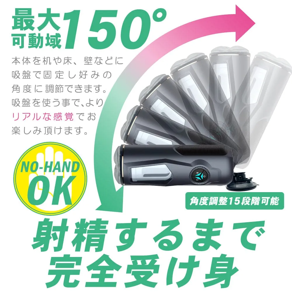 Motlab - RORA Rotate Operate Revel Action Automatic Stroker Masturbator (Black)