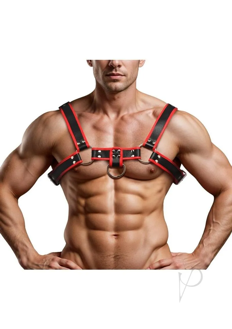 Ms Bulldog Harness Red