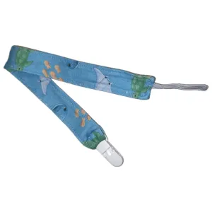 Ocean Wonders Fabric Pacifier Clips