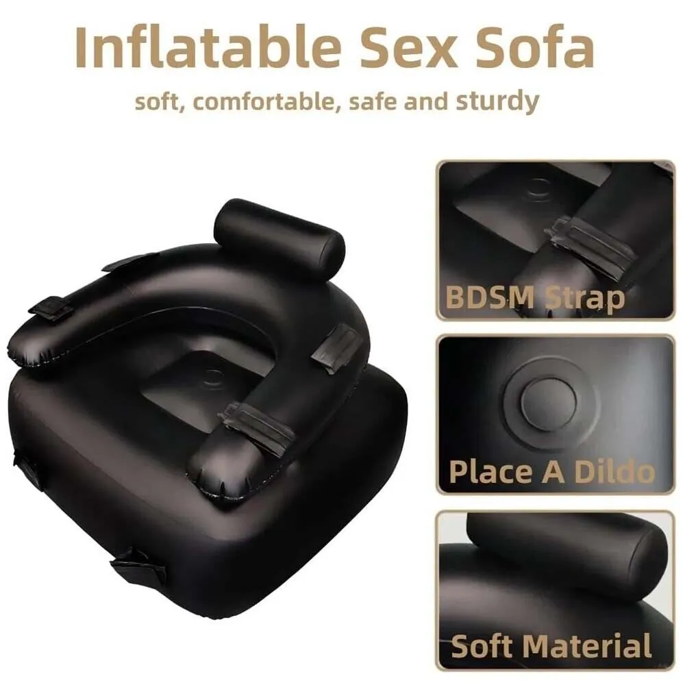 Ohh-Boy Inflatable Bondage Sex Sofa | 6.8 Perfect Slide Skin Dildo | Easy storage