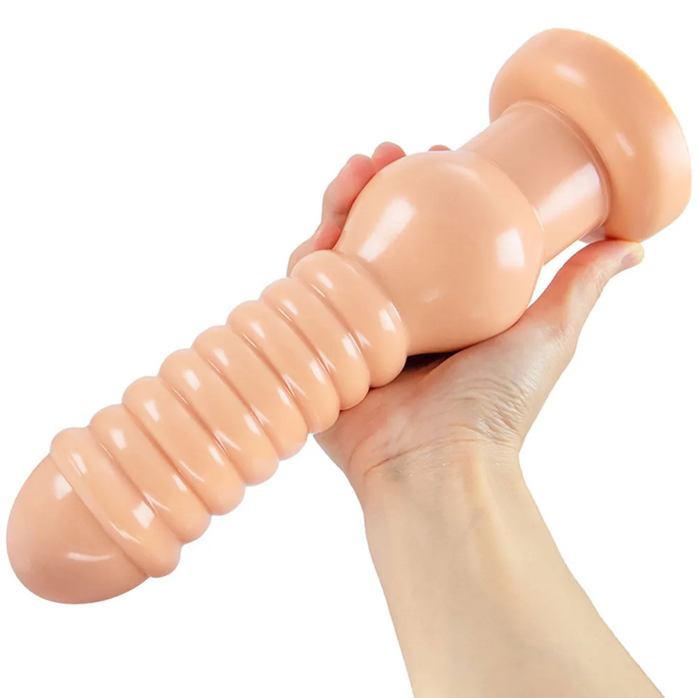 Oversize Big Anal Dildo Butt Plug - Soft Silicone Suction Cup Dildos for Men Women