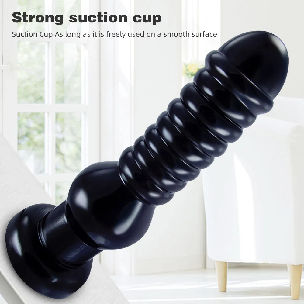 Oversize Big Anal Dildo Butt Plug - Soft Silicone Suction Cup Dildos for Men Women