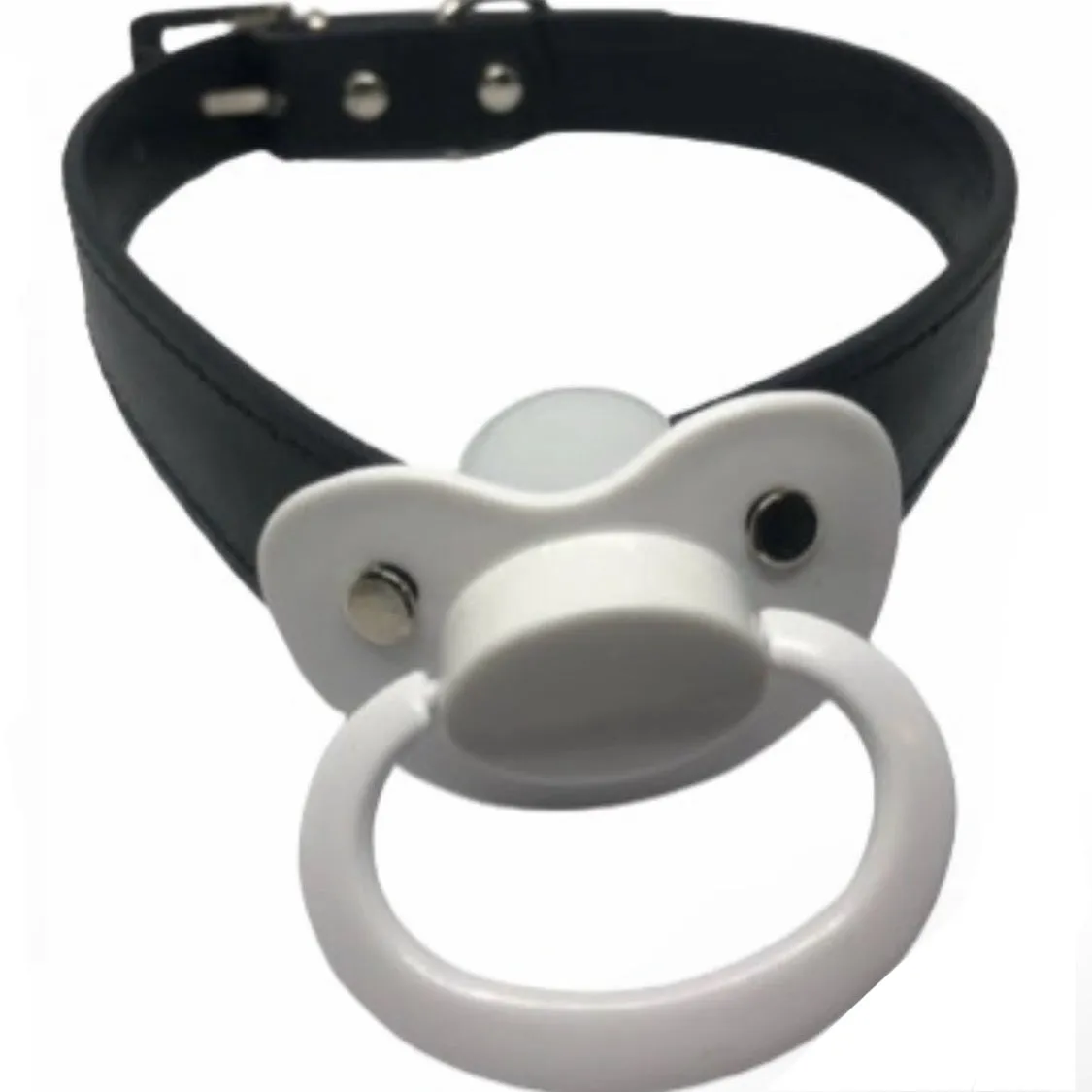 Pacifier Gag ABDL Adult Black & White