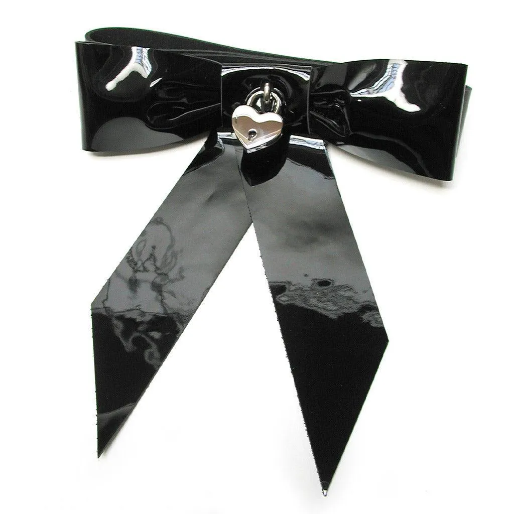 Patent Leather Bow Wrist Restraint