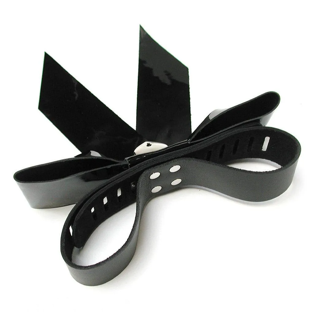 Patent Leather Bow Wrist Restraint