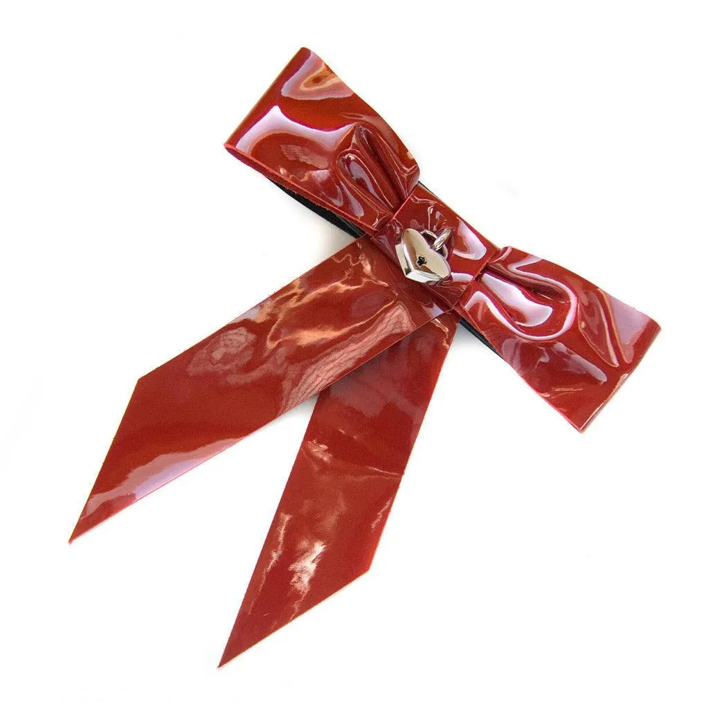 Patent Leather Bow Wrist Restraint