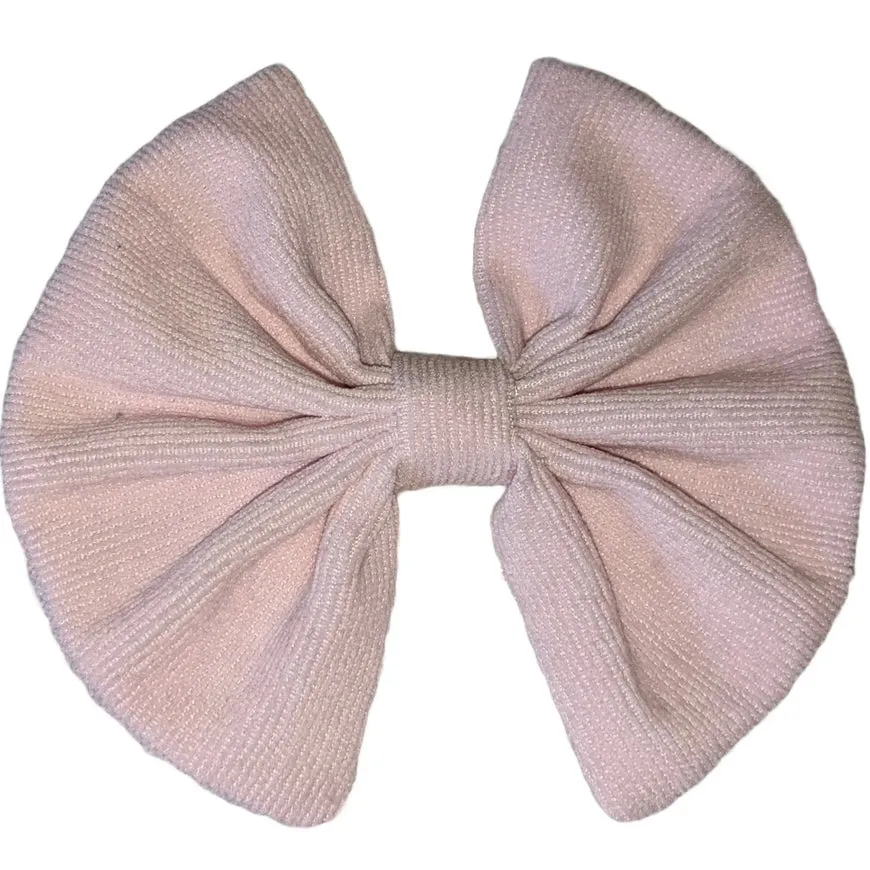 Pink Fabric Hair Bow *