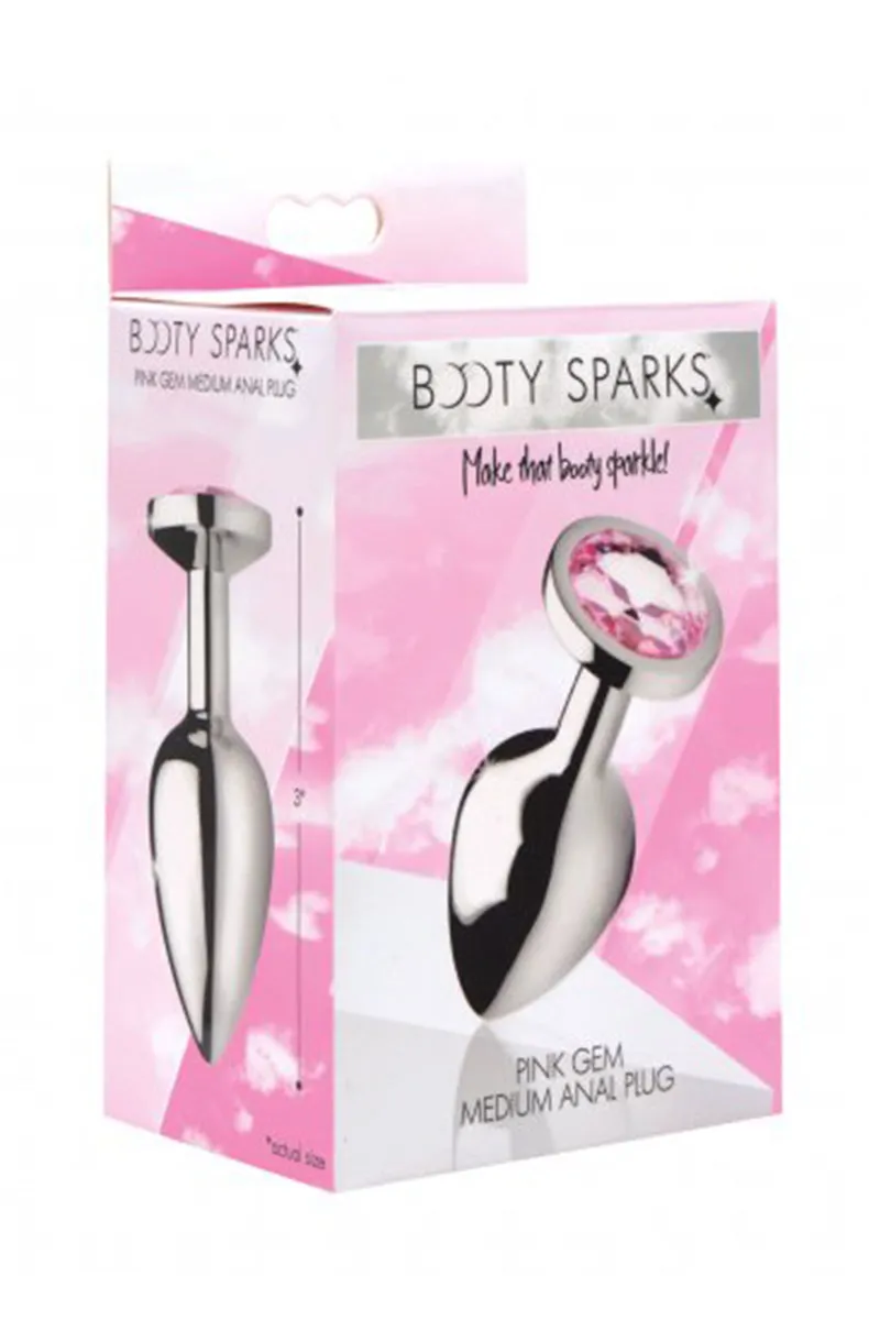 Pink Gem Anal Plug - Medium
