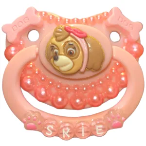 Pink Puppy Hand Crafted Deluxe Pacifier