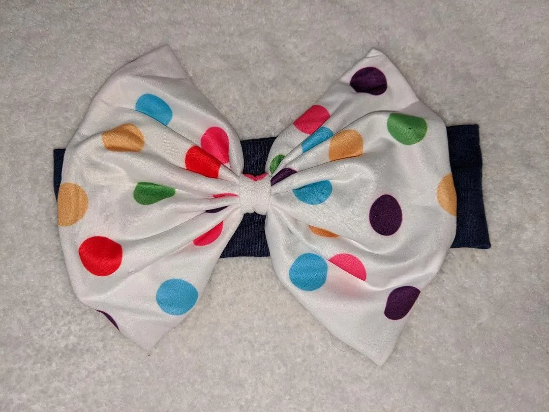 Polka-Dot Fabric Hairband