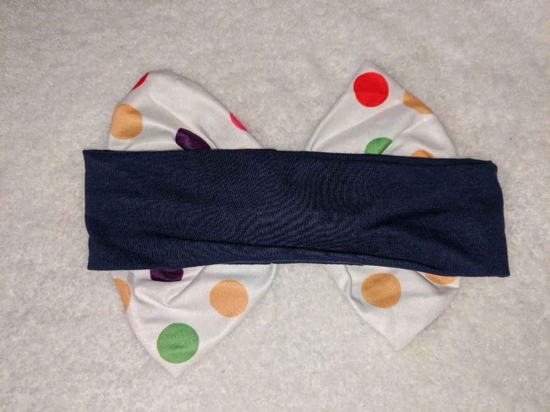 Polka-Dot Fabric Hairband