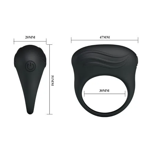 Pretty Love Bertram Vibrating Silicone Cockring