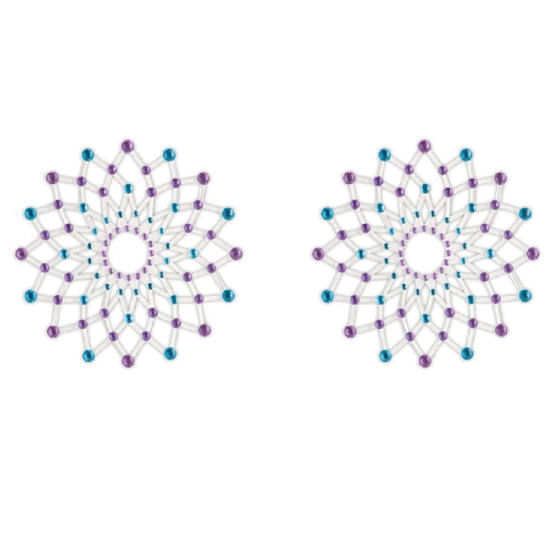 Pretty Pasties Jeweled Charms - Pink and Blue