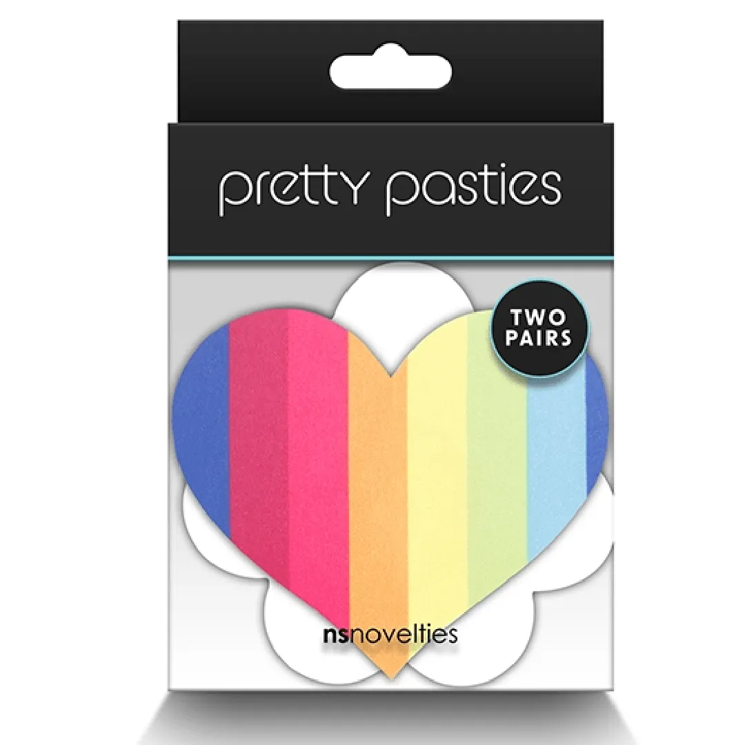 Pretty Pasties Rainbow Pride Hearts & Flowers - Set of 2