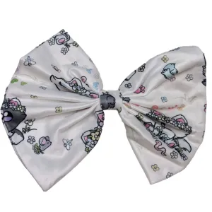 Princess Kitty Springtime Fabric Hair Bow ^