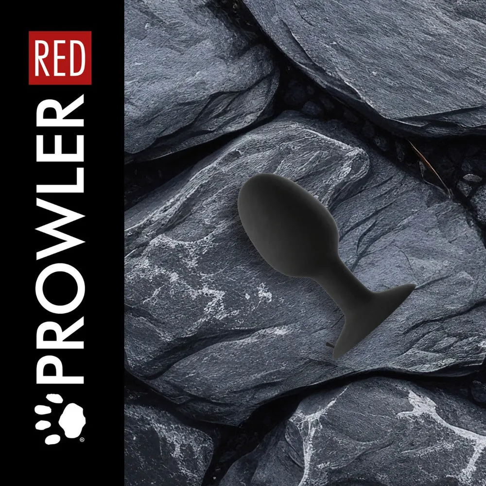 Prowler RED Weighted Butt Plug Black L