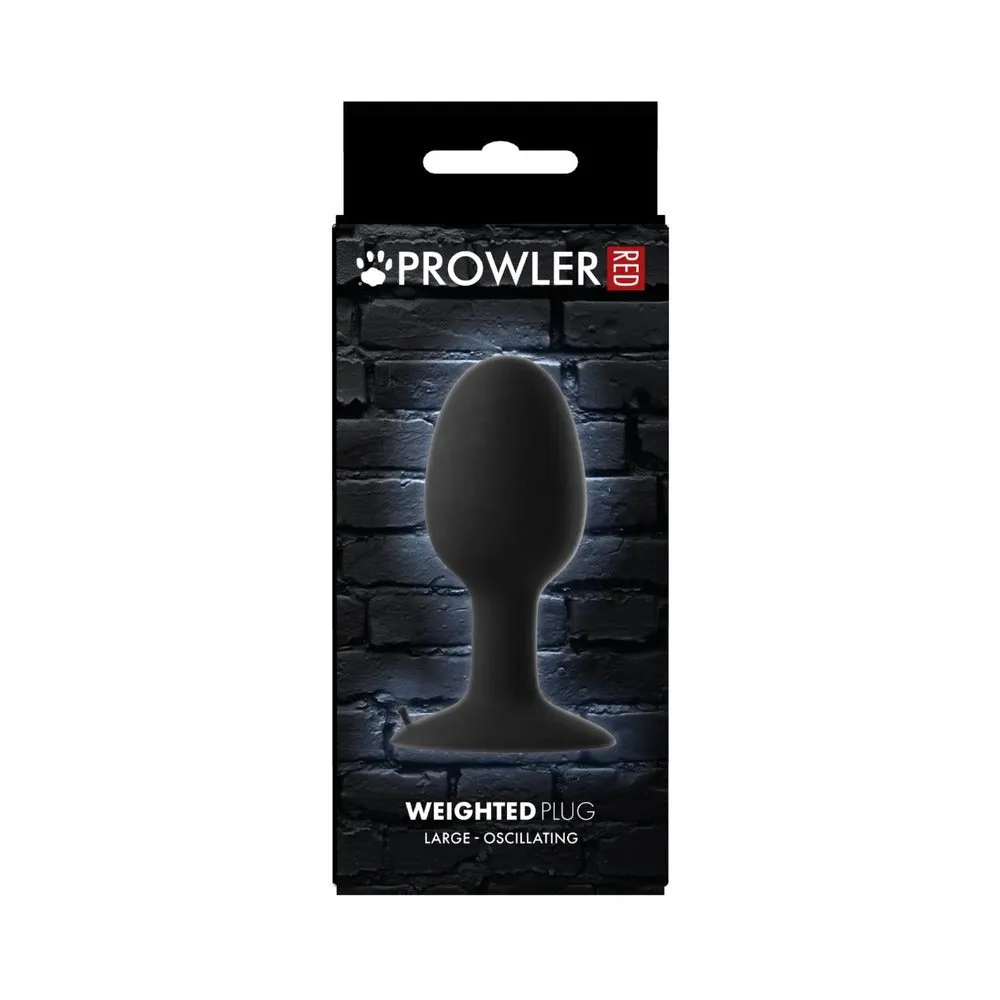 Prowler RED Weighted Butt Plug Black L