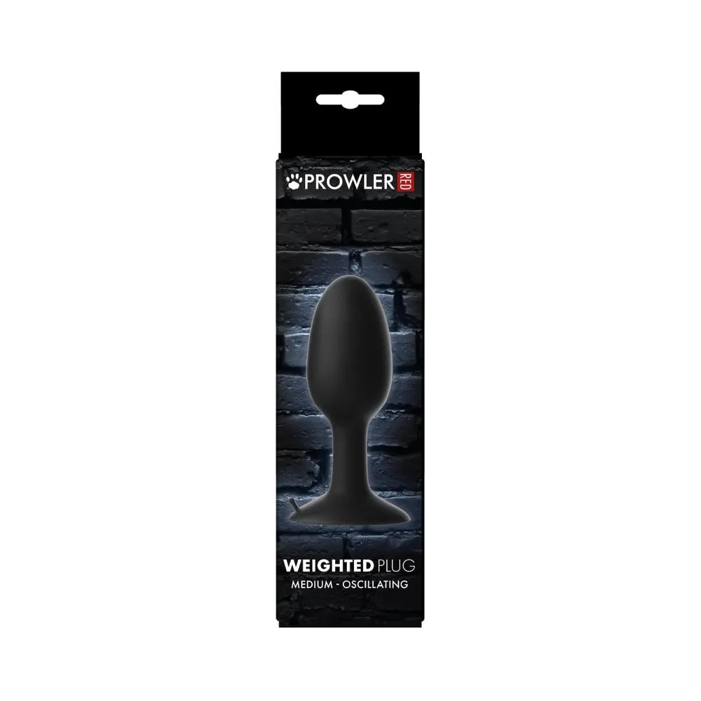 Prowler RED Weighted Butt Plug Black M