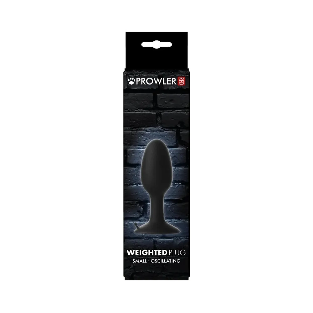 Prowler RED Weighted Butt Plug Black S