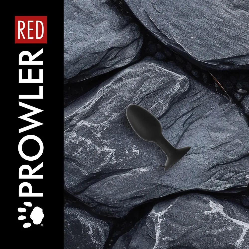 Prowler RED Weighted Butt Plug Black S