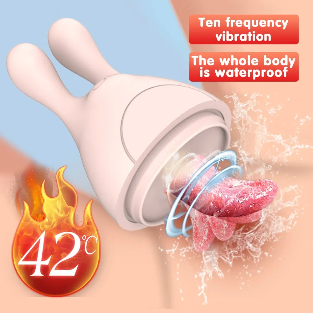 Rabbit Huge Tongue Dildo Vibrator