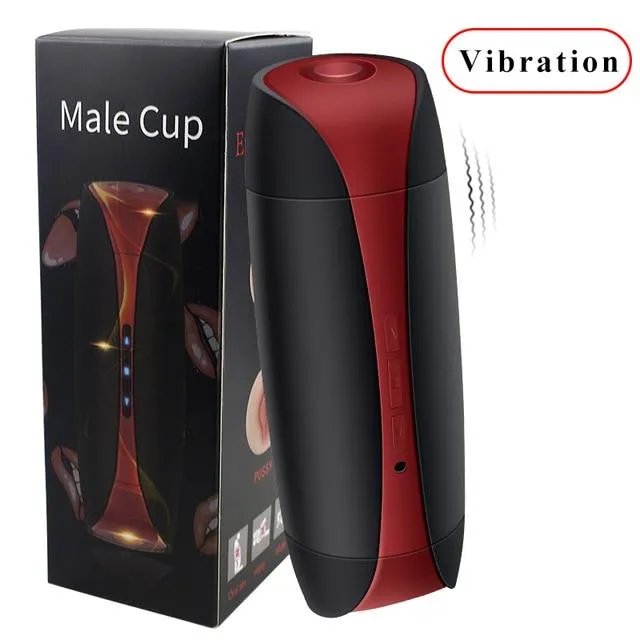 Real Vagina Male Masturbator Vibrator Cup