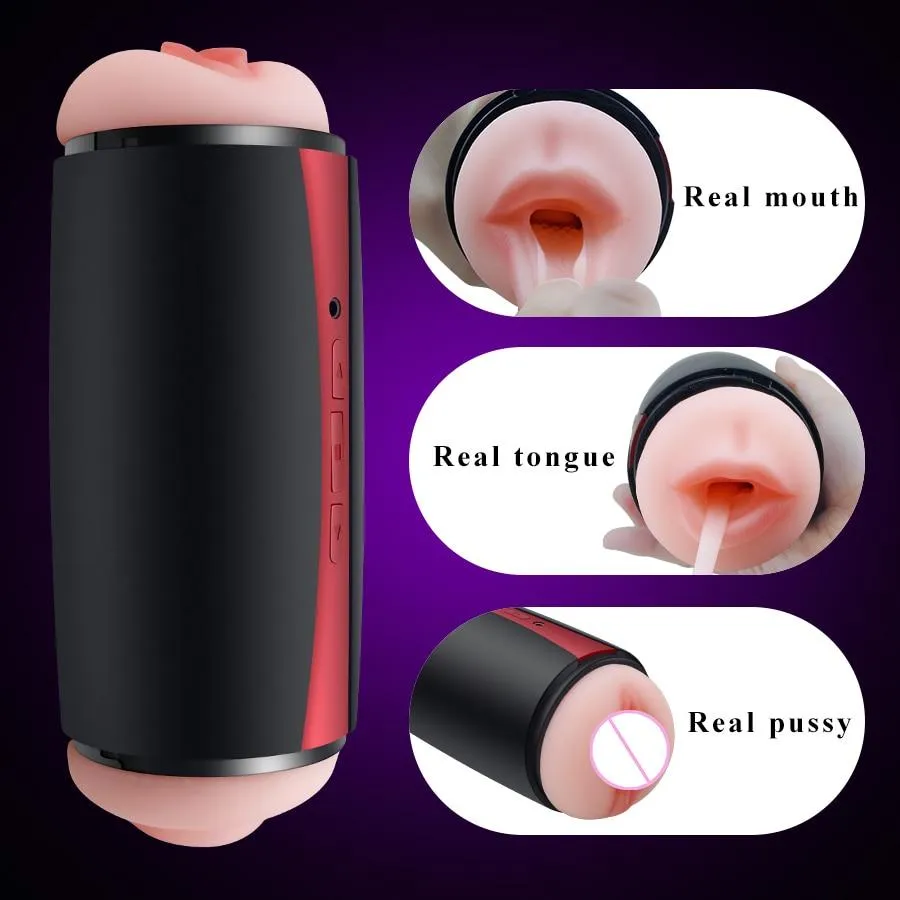 Real Vagina Male Masturbator Vibrator Cup