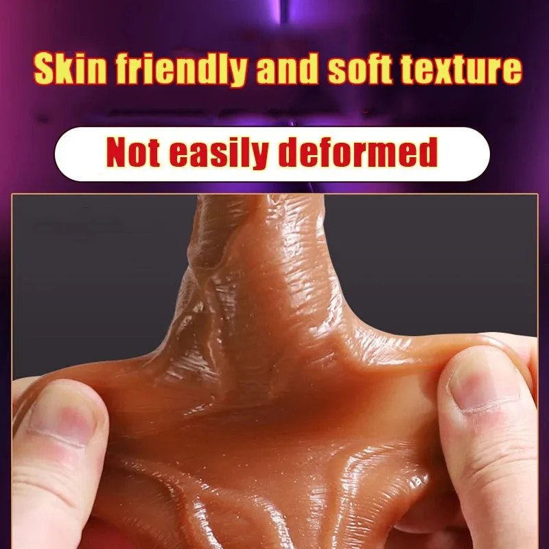 Realistic Dildo Cock Sleeve Male Sex Toys - Condom Penis Extender Vagnia Anal Stimulator
