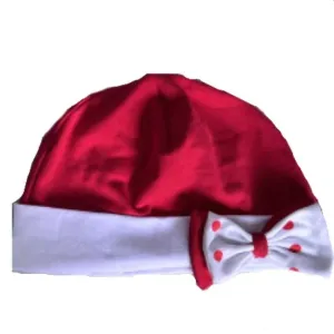 Red & White Bow Hat Cap